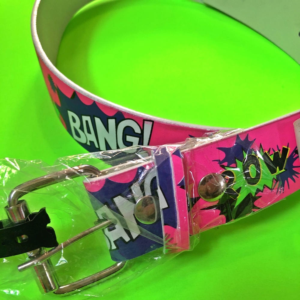 Comic book super hero neon belt new